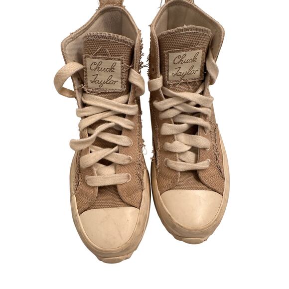 Converse All Star Chuck Taylor Run Star Hike Tan Platform Sz 8 Women Canvas - Picture 2 of 8